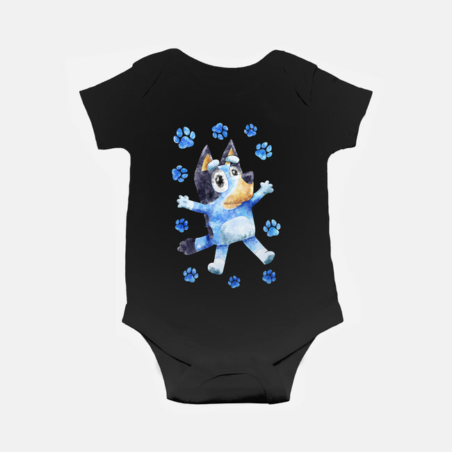 Dog Splash-Baby-Basic-Onesie-nickzzarto