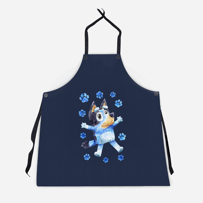 Dog Splash-Unisex-Kitchen-Apron-nickzzarto