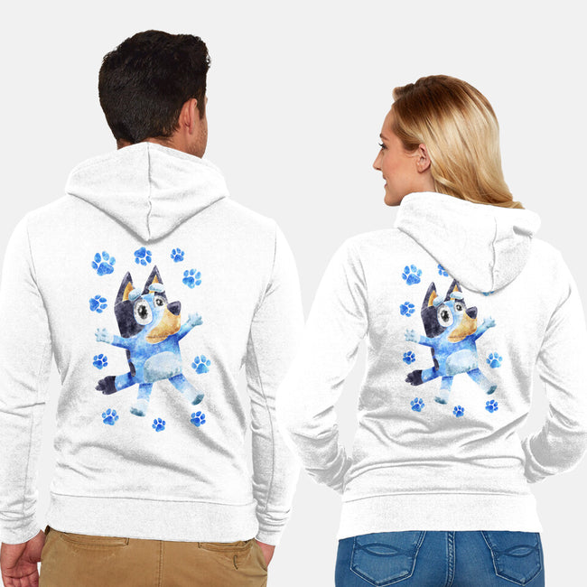 Dog Splash-Unisex-Zip-Up-Sweatshirt-nickzzarto