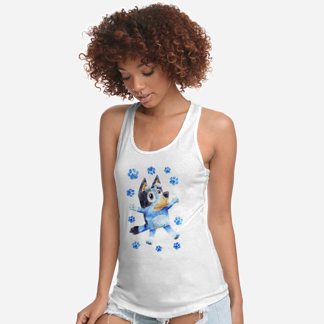 Dog Splash-Womens-Racerback-Tank-nickzzarto