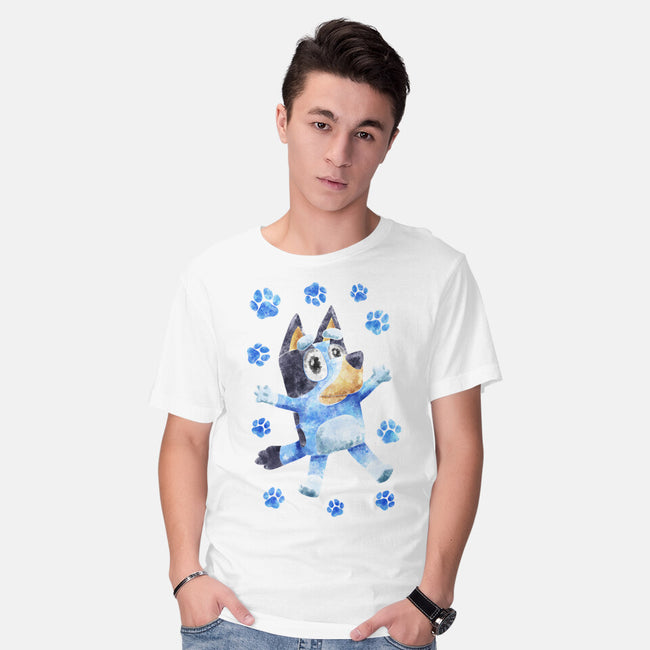 Dog Splash-Mens-Basic-Tee-nickzzarto