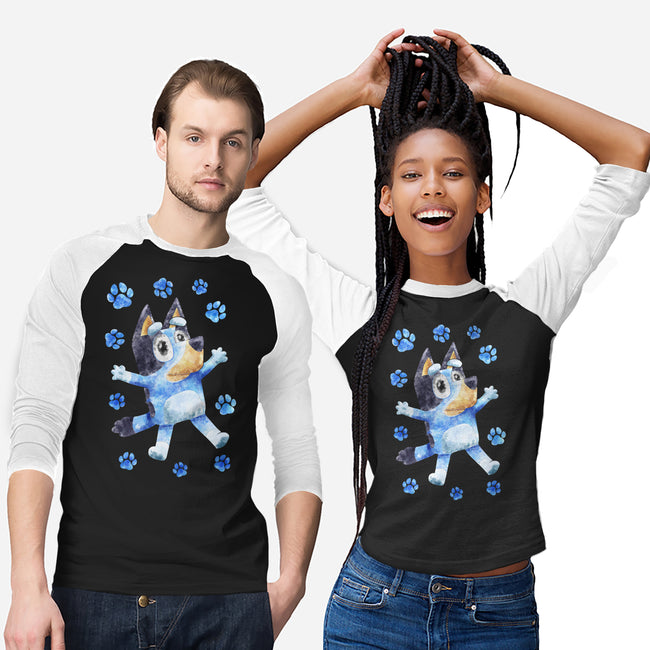 Dog Splash-Unisex-Baseball-Tee-nickzzarto