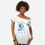 Dog Splash-Womens-Off Shoulder-Tee-nickzzarto