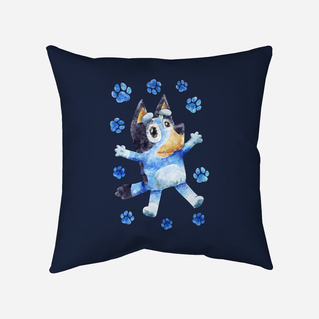 Dog Splash-None-Removable Cover-Throw Pillow-nickzzarto