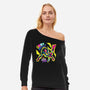 Punk Spider-Womens-Off Shoulder-Sweatshirt-Nihon Bunka