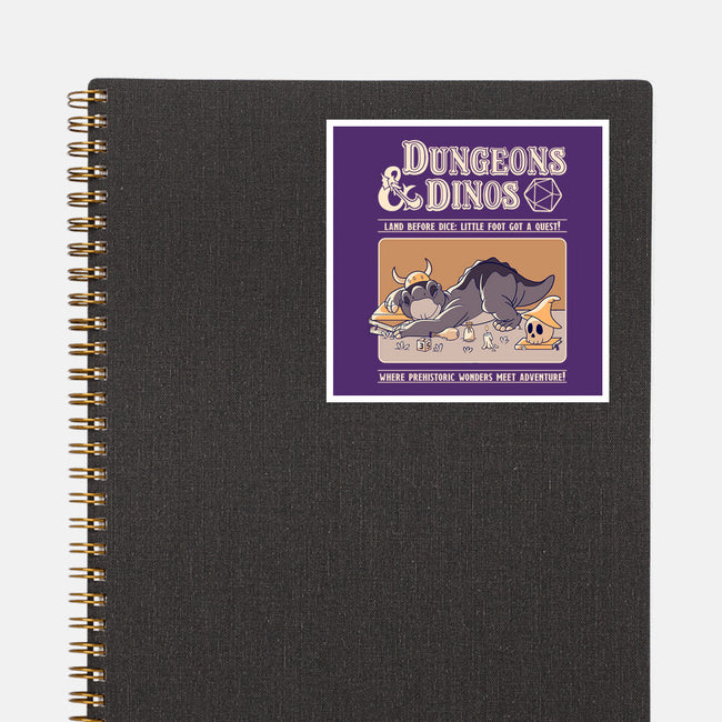 Dungeons & Dinos-None-Glossy-Sticker-leepianti