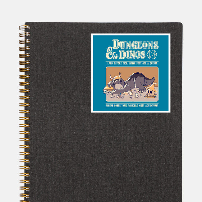 Dungeons & Dinos-None-Glossy-Sticker-leepianti