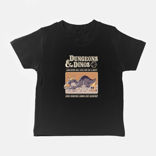 Dungeons & Dinos-Baby-Basic-Tee-leepianti