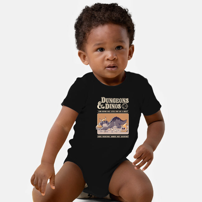 Dungeons & Dinos-Baby-Basic-Onesie-leepianti