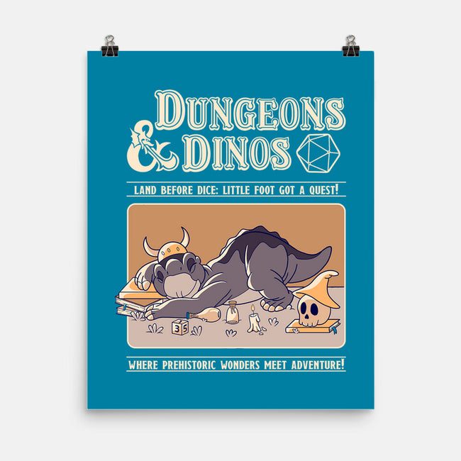 Dungeons & Dinos-None-Matte-Poster-leepianti