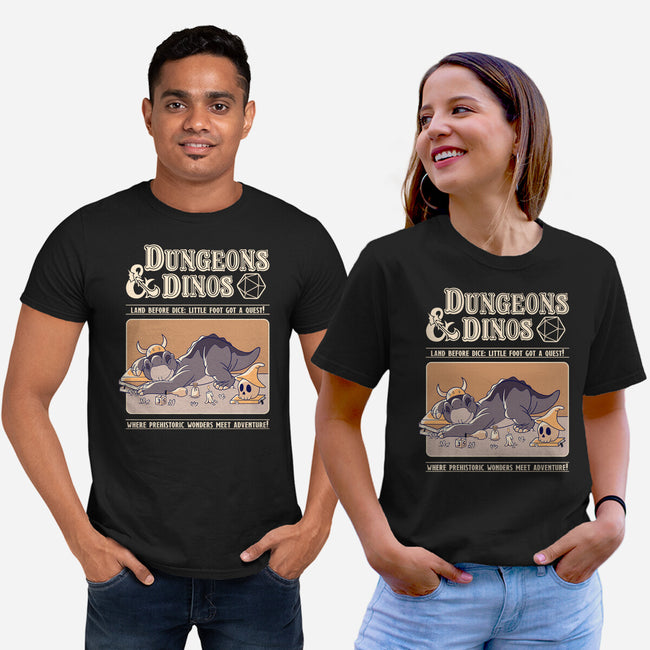 Dungeons & Dinos-Unisex-Basic-Tee-leepianti