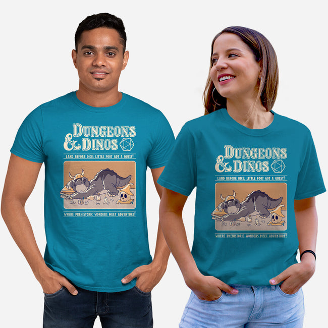 Dungeons & Dinos-Unisex-Basic-Tee-leepianti