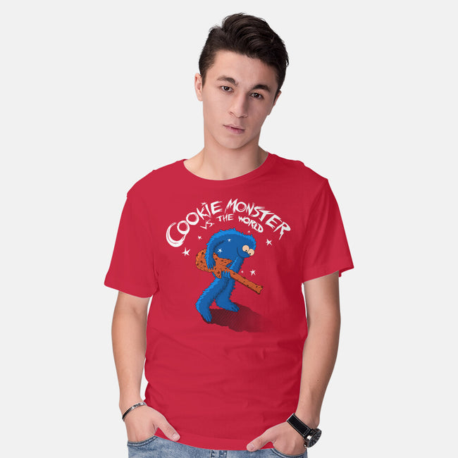 Cookie Vs The World-Mens-Basic-Tee-leepianti