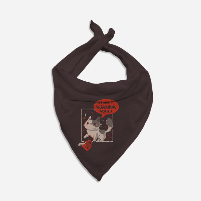 I Don't Wanna Adult-Cat-Bandana-Pet Collar-erion_designs