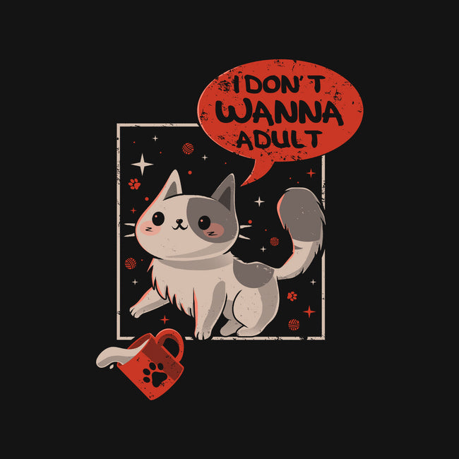 I Don't Wanna Adult-Cat-Basic-Pet Tank-erion_designs