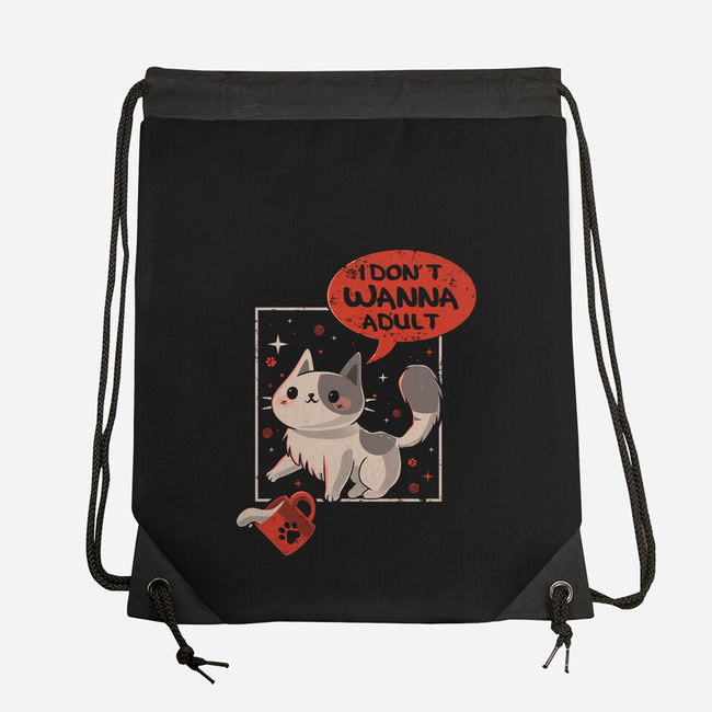 I Don't Wanna Adult-None-Drawstring-Bag-erion_designs