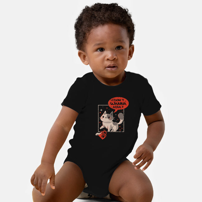 I Don't Wanna Adult-Baby-Basic-Onesie-erion_designs