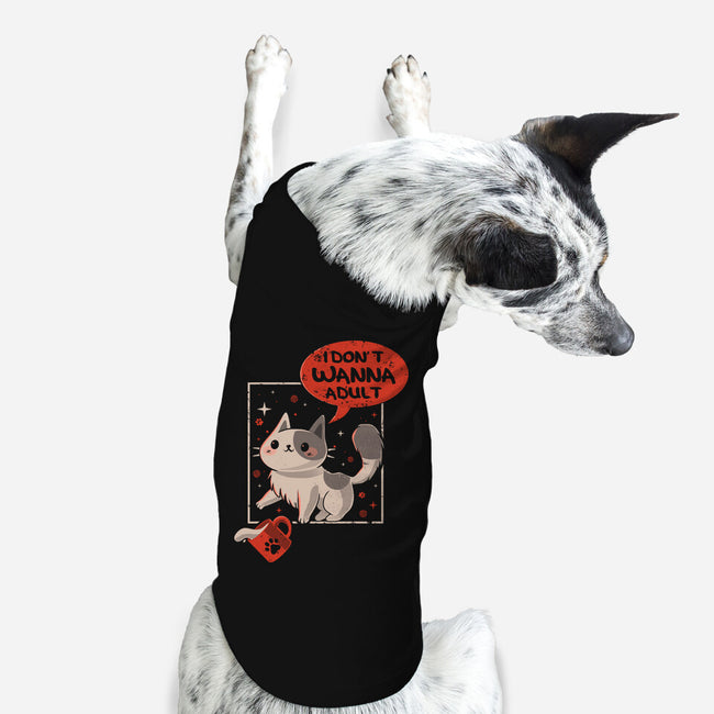 I Don't Wanna Adult-Dog-Basic-Pet Tank-erion_designs