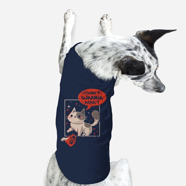 I Don't Wanna Adult-Dog-Basic-Pet Tank-erion_designs