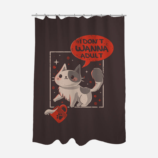 I Don't Wanna Adult-None-Polyester-Shower Curtain-erion_designs