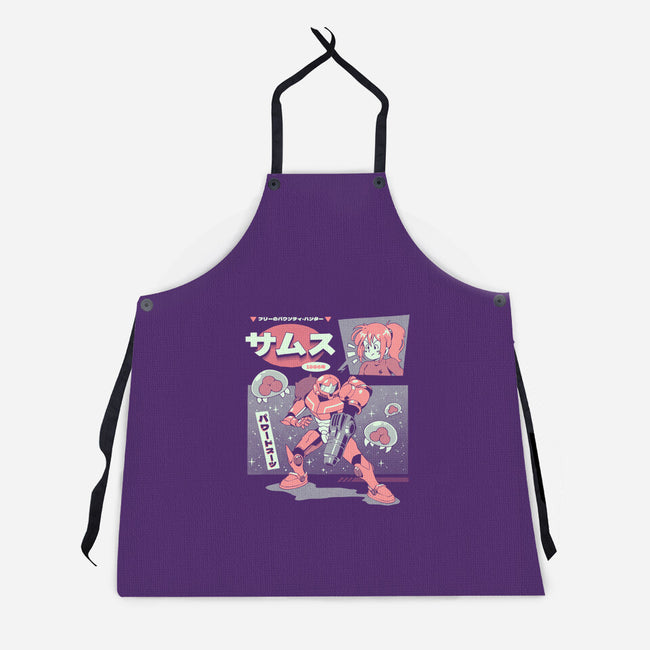 Bounty Hunter From Space-Unisex-Kitchen-Apron-ilustrata