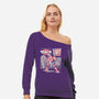 Bounty Hunter From Space-Womens-Off Shoulder-Sweatshirt-ilustrata