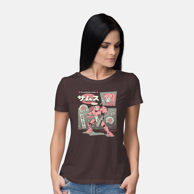 Bounty Hunter From Space-Womens-Basic-Tee-ilustrata