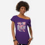 Bounty Hunter From Space-Womens-Off Shoulder-Tee-ilustrata