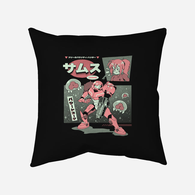 Bounty Hunter From Space-None-Removable Cover-Throw Pillow-ilustrata