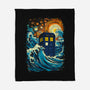 The Great Tardis-None-Fleece-Blanket-kharmazero