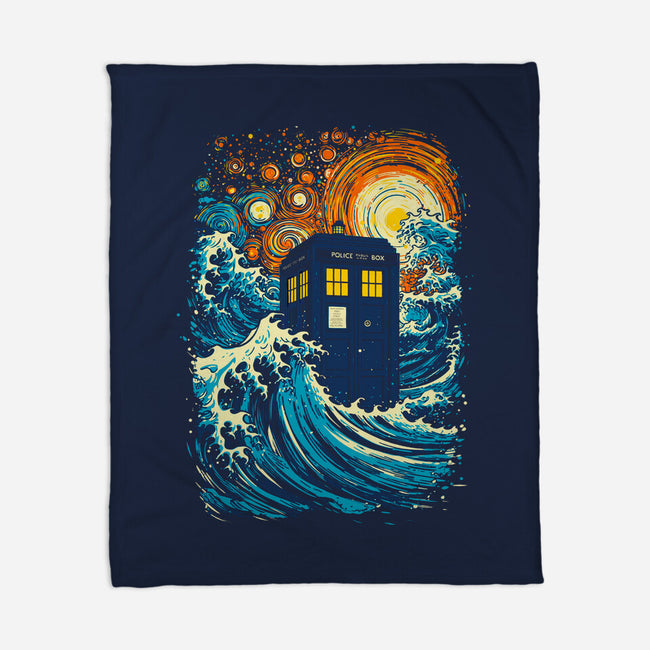 The Great Tardis-None-Fleece-Blanket-kharmazero