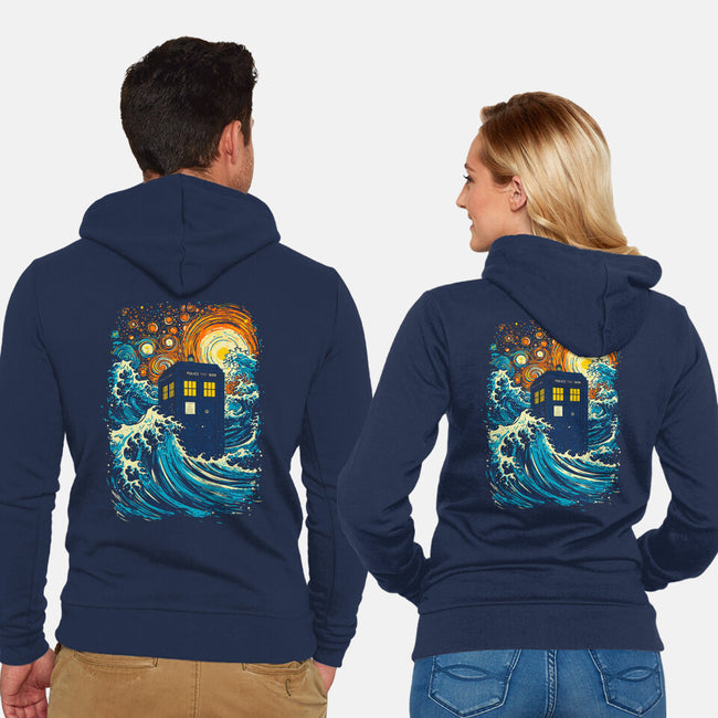 The Great Tardis-Unisex-Zip-Up-Sweatshirt-kharmazero