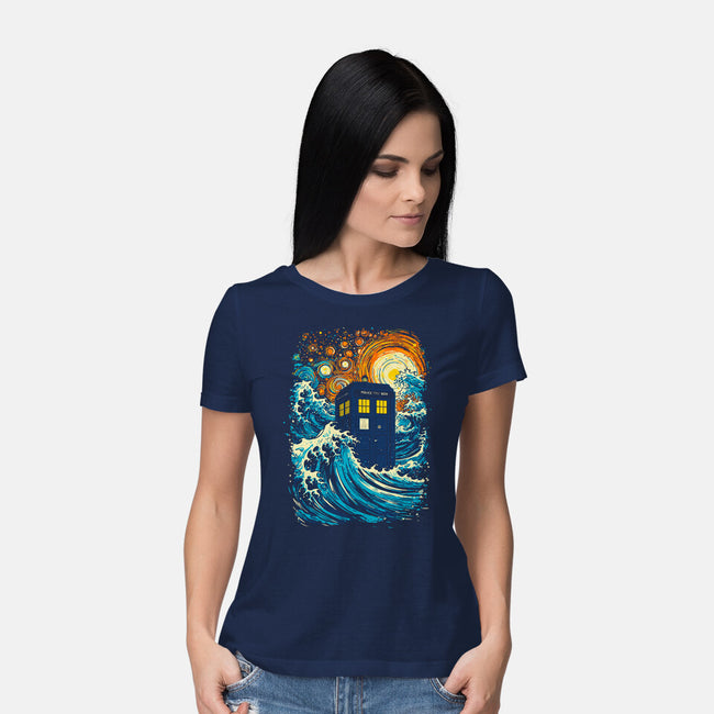 The Great Tardis-Womens-Basic-Tee-kharmazero