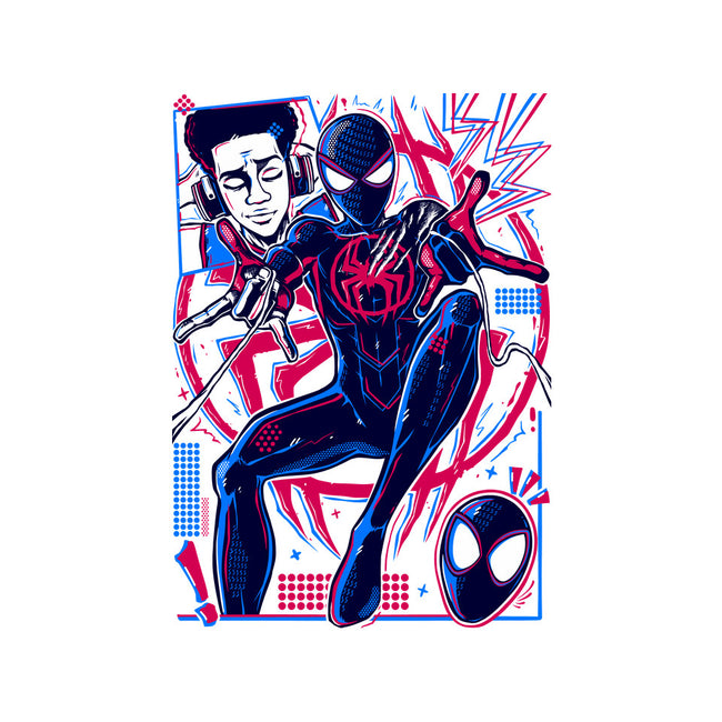 Spiderman Miles Morales-Womens-Basic-Tee-Panchi Art