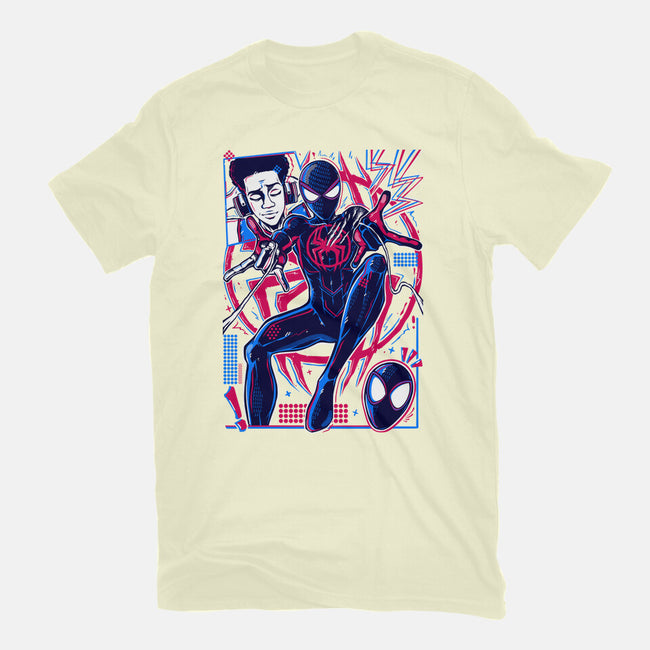 Spiderman Miles Morales-Mens-Premium-Tee-Panchi Art