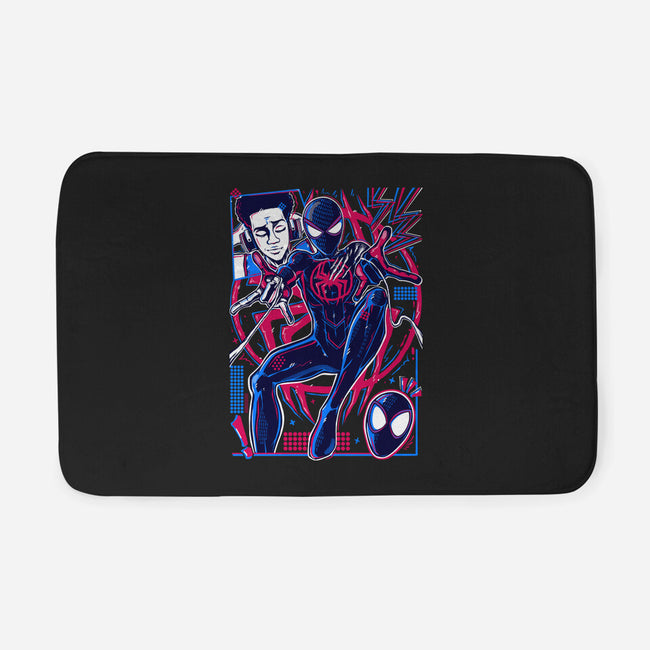 Spiderman Miles Morales-None-Memory Foam-Bath Mat-Panchi Art