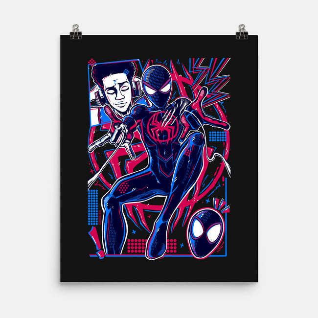 Spiderman Miles Morales-None-Matte-Poster-Panchi Art