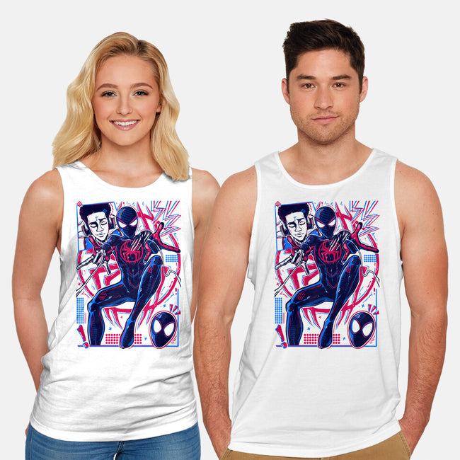 Spiderman Miles Morales-Unisex-Basic-Tank-Panchi Art