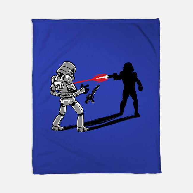 Shadow Battle-None-Fleece-Blanket-zascanauta