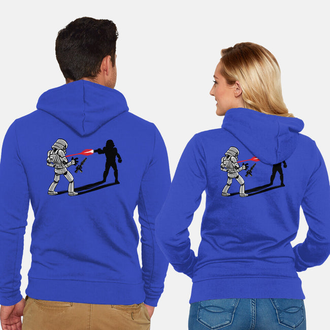 Shadow Battle-Unisex-Zip-Up-Sweatshirt-zascanauta