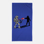 Shadow Battle-None-Beach-Towel-zascanauta