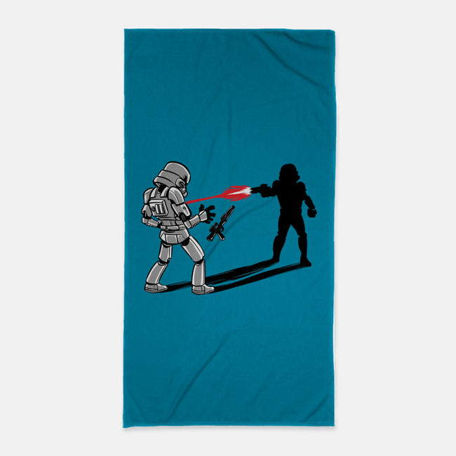 Shadow Battle-None-Beach-Towel-zascanauta