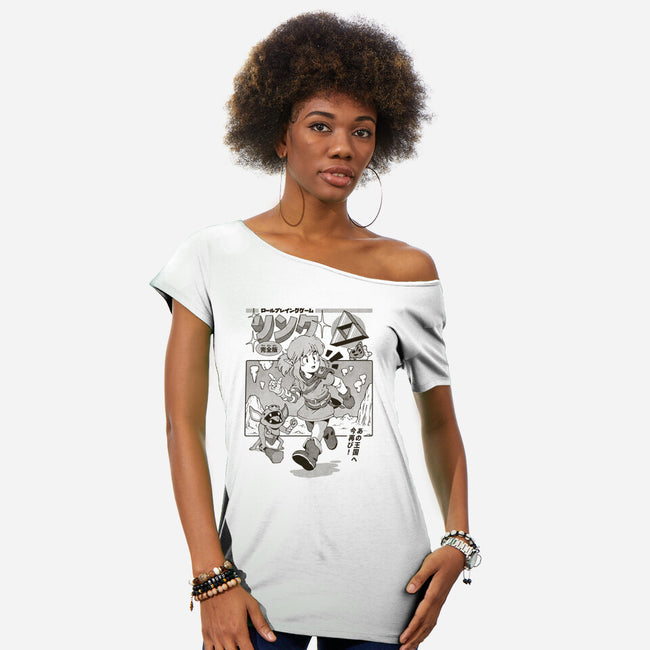 The Hero's Journey-Womens-Off Shoulder-Tee-ilustrata