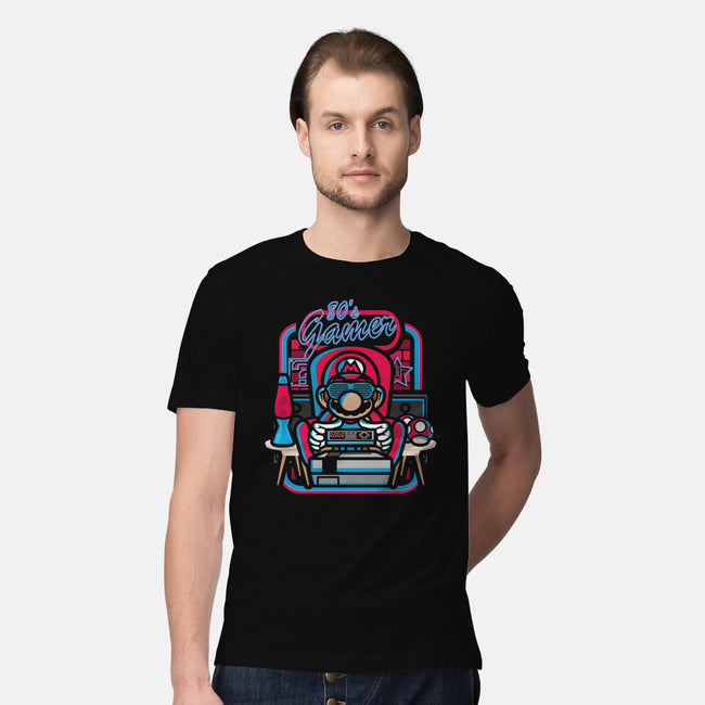 80s Gamer Room-Mens-Premium-Tee-jrberger