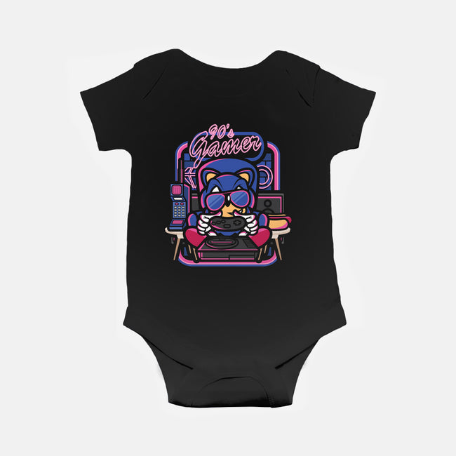 90s Gamer Room-Baby-Basic-Onesie-jrberger