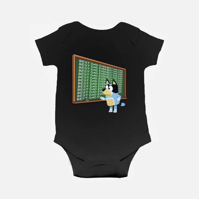 Best Dad Ever-Baby-Basic-Onesie-MaxoArt