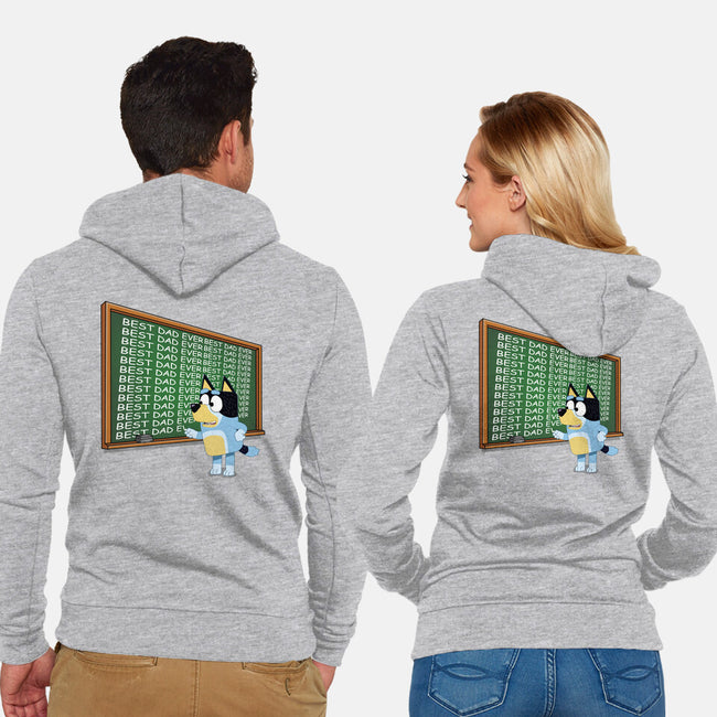 Best Dad Ever-Unisex-Zip-Up-Sweatshirt-MaxoArt