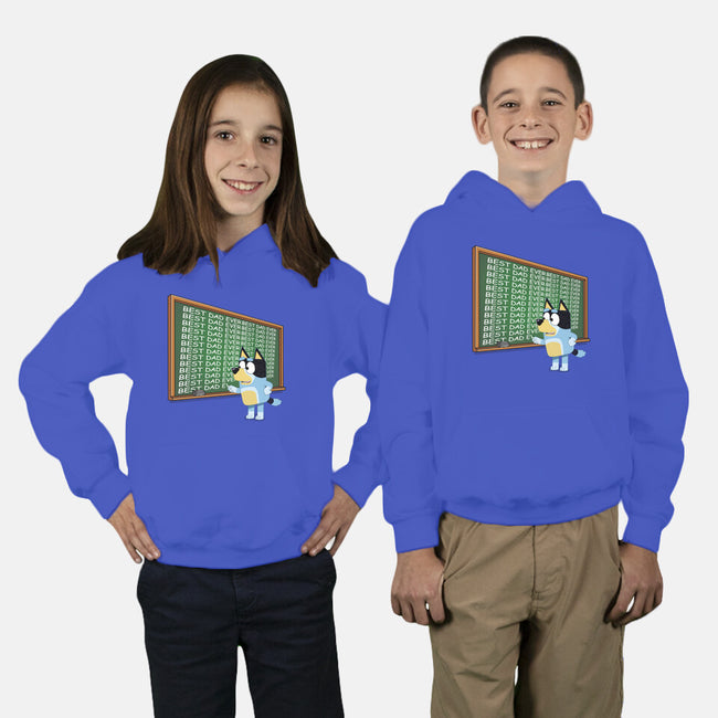 Best Dad Ever-Youth-Pullover-Sweatshirt-MaxoArt