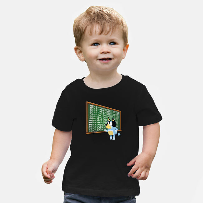 Best Dad Ever-Baby-Basic-Tee-MaxoArt