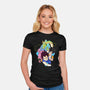 Dragon Ball Crew-Womens-Fitted-Tee-MaxoArt